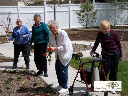 Gardening at New Day Cottages in Colorado Springs